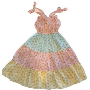 Vintage Short Stuff Of California Girls Sun Dress Floral Size 12